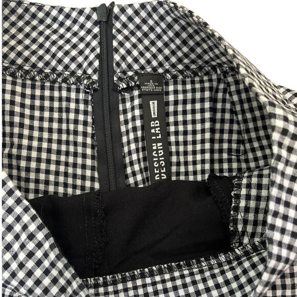 Lord & Taylor Design Lab skort black white gingham print small NWOT - Picture 4 of 4